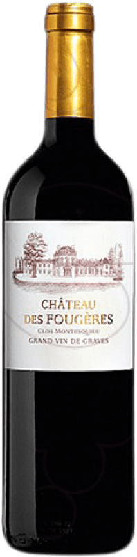 29,95 € Kostenloser Versand | Rotwein Château des Fougères Clos Montesquieu Crianza — Kurze Fassreifung A.O.C. Graves Bordeaux Frankreich Merlot, Cabernet Sauvignon Flasche 75 cl