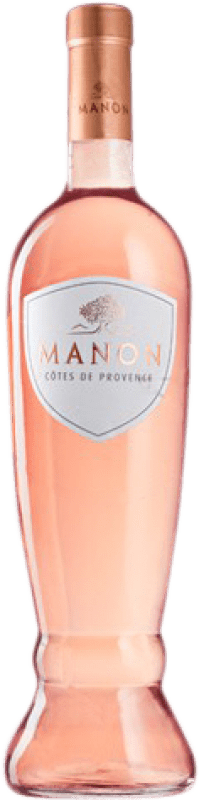 10,95 € 免费送货 | 玫瑰酒 Ravoire Manon 年轻的 A.O.C. Côtes de Provence 普罗旺斯 法国 Syrah, Grenache, Cinsault 瓶子 75 cl