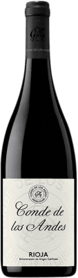 27,95 € Envio grátis | Vinho tinto Muriel Conde de los Andes Crianza D.O.Ca. Rioja La Rioja Espanha Tempranillo Garrafa 75 cl