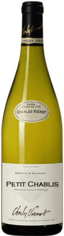 23,95 € Бесплатная доставка | Белое вино Charles Vienot Молодой A.O.C. Petit-Chablis Бургундия Франция Chardonnay бутылка 75 cl