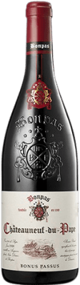 45,95 € Envio grátis | Vinho Tinto Bonpas Bonus Passus Crianza A.O.C. Châteauneuf-du-Pape Rhône França Garnacha — Grenache 75 cl