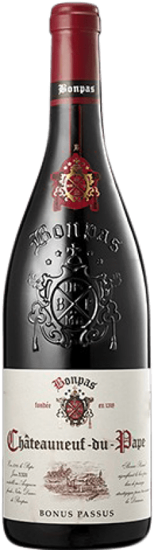 39,95 € 送料無料 | 赤ワイン Bonpas Bonus Passus 高齢者 A.O.C. Châteauneuf-du-Pape ローヌ フランス Grenache ボトル 75 cl
