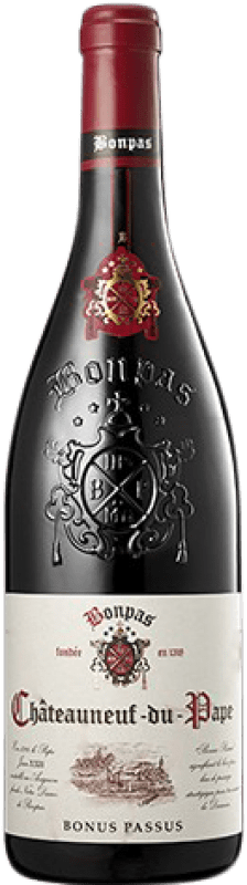 42,95 € Free Shipping | Red wine Bonpas Bonus Passus Aged A.O.C. Châteauneuf-du-Pape Rhône France Grenache Bottle 75 cl