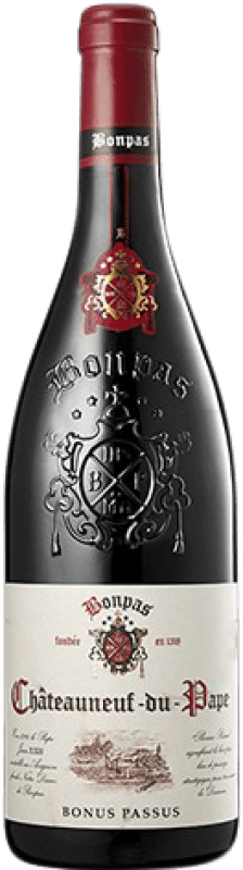 45,95 € Envoi gratuit | Vin Rouge Bonpas Bonus Passus Crianza A.O.C. Châteauneuf-du-Pape Rhône France Garnacha — Grenache 75 cl