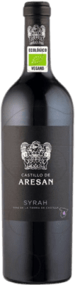8,95 € Kostenloser Versand | Rotwein Castillo de Aresan Alterung I.G.P. Vino de la Tierra de Castilla Castilla la Mancha y Madrid Spanien Syrah Flasche 75 cl