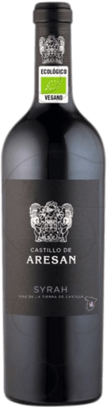 9,95 € Бесплатная доставка | Красное вино Castillo de Aresan Crianza — Крианса I.G.P. Vino de la Tierra de Castilla Castilla la Mancha y Madrid Испания Syrah — Сира 75 cl