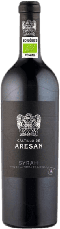 8,95 € Free Shipping | Red wine Castillo de Aresan Aged I.G.P. Vino de la Tierra de Castilla Castilla la Mancha y Madrid Spain Syrah Bottle 75 cl