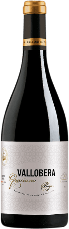 22,95 € Бесплатная доставка | Красное вино Vallobera старения D.O.Ca. Rioja Ла-Риоха Испания Graciano бутылка 75 cl