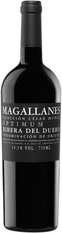 62,95 € Envío gratis | Vino Tinto César Muñoz Magallanes Optimum D.O. Ribera del Duero Castilla y León España Tempranillo 75 cl