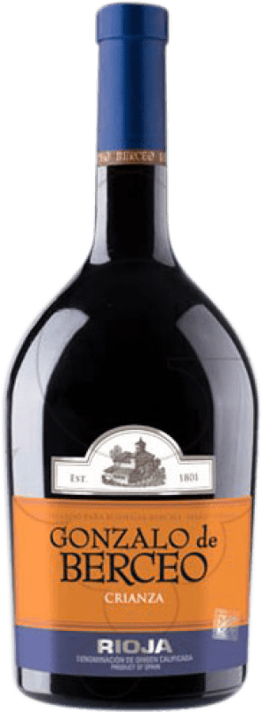 15,95 € 免费送货 | 红酒 Berceo Gonzalo 岁 D.O.Ca. Rioja 拉里奥哈 西班牙 Tempranillo, Grenache, Graciano 瓶子 75 cl