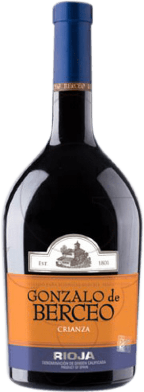 11,95 € Spedizione Gratuita | Vino Rosso Berceo Gonzalo Crianza — Invecchiato in Botte D.O.Ca. Rioja La Rioja Spagna Tempranillo, Garnacha — Grenache, Graciano 75 cl