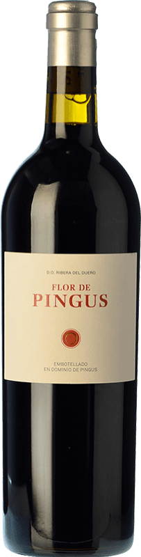 173,95 € Envío gratis | Vino tinto Dominio de Pingus Flor de Pingus D.O. Ribera del Duero Castilla y León España Tempranillo Botella 75 cl