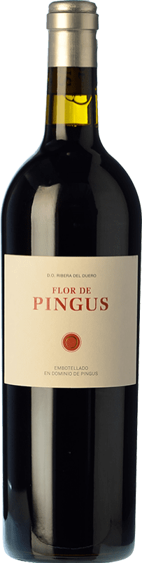 169,95 € Spedizione Gratuita | Vino rosso Dominio de Pingus Flor de Pingus D.O. Ribera del Duero Castilla y León Spagna Tempranillo Bottiglia 75 cl