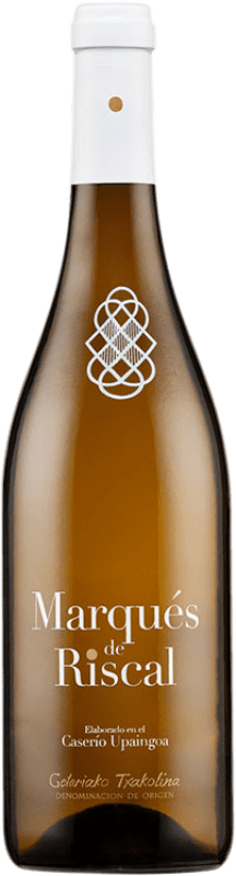 18,95 € Free Shipping | White wine Marqués de Riscal Aldaixa Txakolina Young D.O. Getariako Txakolina Basque Country Spain Hondarribi Zuri Bottle 75 cl