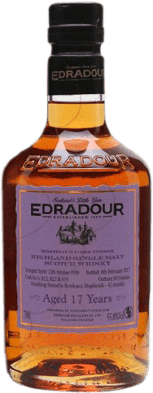 355,95 € Free Shipping | Whisky Single Malt Edradour Bordeaux Cask Highlands United Kingdom 17 Years Bottle 70 cl