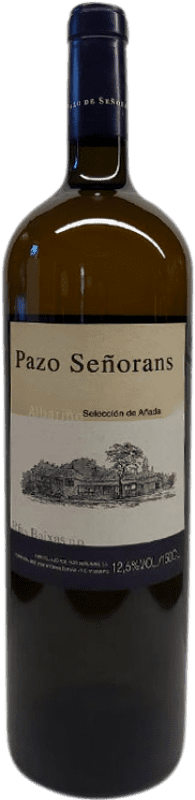 325,95 € Envio grátis | Vinho branco Pazo de Señorans Selección de Añada D.O. Rías Baixas Galiza Espanha Albariño Garrafa Magnum 1,5 L