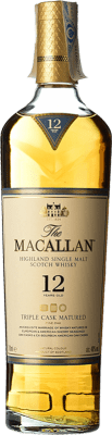 89,95 € Kostenloser Versand | Whiskey Single Malt Macallan Triple Cask Matured fine Oak Speyseite Großbritannien 12 Jahre Flasche 70 cl