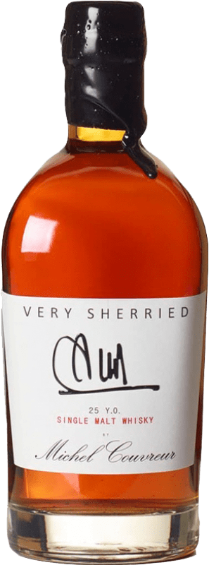 456,95 € Kostenloser Versand | Single Malt Whisky Michel Couvreur Very Sherried Frankreich 25 Jahre Medium-Flasche 50 cl