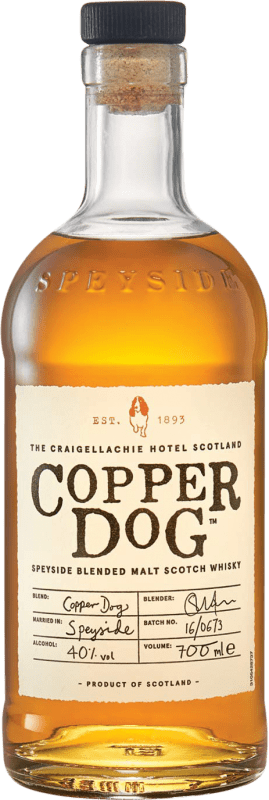 33,95 € Kostenloser Versand | Whiskey Single Malt Copper Dog Speyseite Großbritannien Flasche 70 cl