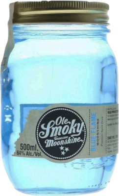 44,95 € 送料無料 | ウイスキーブレンド Ole Smoky Blue Flame Moonshine アメリカ ボトル Medium 50 cl