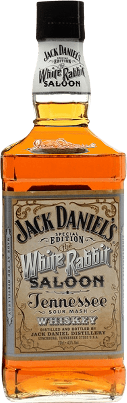 51,95 € Envío gratis | Whisky Bourbon Jack Daniel's White Rabbit Saloon Estados Unidos Botella 70 cl