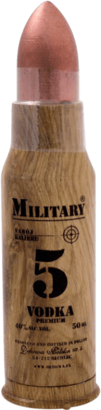 12,95 € Kostenloser Versand | Wodka Military 5 Polen Miniaturflasche 5 cl