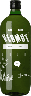 14,95 € Envío gratis | Vermut Casa Mariol Blanco España Botella 1 L