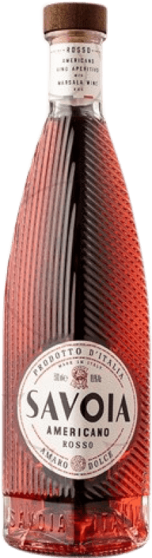 25,95 € Envio grátis | Amaretto Savoia Americano Rosso Amaro Doce Itália Garrafa Medium 50 cl