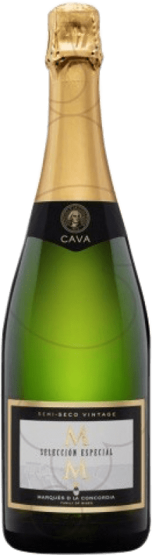 6,95 € Envio grátis | Espumante branco Marqués de Monistrol Selección Especial Vintage Semi-seco Semi-doce D.O. Cava Catalunha Espanha Macabeo, Xarel·lo, Parellada Garrafa 75 cl