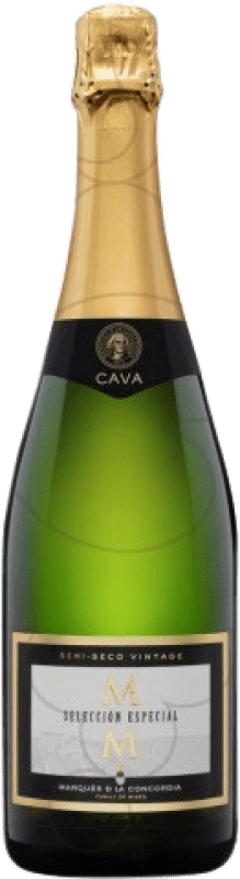 6,95 € 免费送货 | 白起泡酒 Marqués de Monistrol Semiseco — 半干型 Vintage, 甄选, 特别 D.O. Cava 加泰罗尼亚 西班牙 Macabeo — 马卡贝奥, Xarel·lo — 哈雷洛, Parellada — 帕雷利亚达 瓶装 75 cl