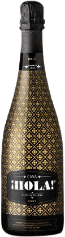 13,95 € Free Shipping | White sparkling Hola Brut D.O. Cava Catalonia Spain Macabeo, Xarel·lo, Parellada Bottle 75 cl