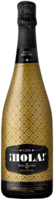 10,95 € Бесплатная доставка | Белое игристое вино Hola Brut Nature — Брют Натюр D.O. Cava Каталония Испания Macabeo — Макабео, Xarel·lo — Шарелло, Parellada — Парельяда 75 cl