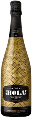 10,95 € Envio grátis | Espumante branco Hola Brut Nature D.O. Cava Catalunha Espanha Macabeo, Xarel·lo, Parellada Garrafa 75 cl