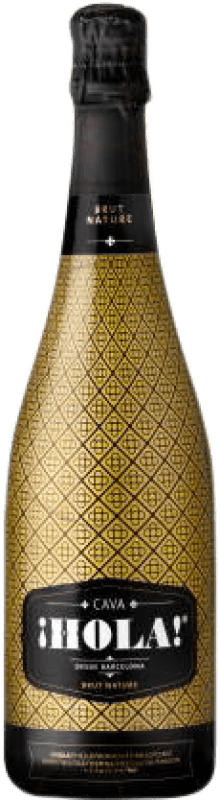 10,95 € Free Shipping | White Sparkling Wine Hola Brut Nature D.O. Cava Catalonia Spain Macabeo, Xarel·lo, Parellada 75 cl