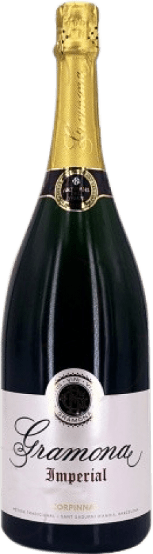 188,95 € Envio grátis | Espumante Branco Gramona Imperial Brut — Bruto Grande Reserva Corpinnat Catalunha Espanha Macabeo, Xarel·lo, Chardonnay, Parellada Garrafa Jeroboam-Duplo Magnum 3 L