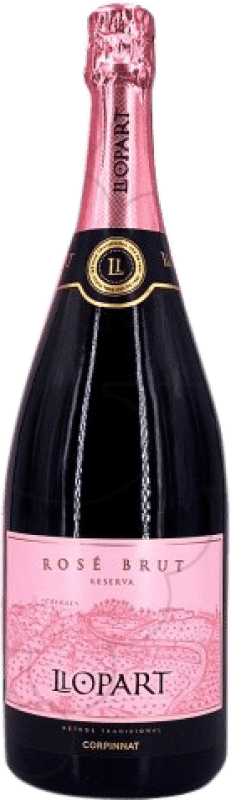47,95 € Kostenloser Versand | Rosé Sekt Llopart Brut — Herb Corpinnat Katalonien Spanien Garnacha — Grenache, Monastrell, Pinot Noir — Spätburgunder Magnumflasche 1,5 L