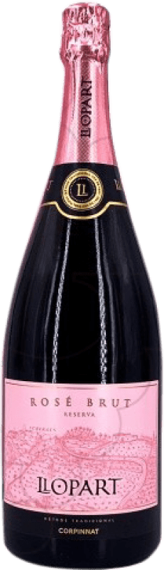 44,95 € Kostenloser Versand | Rosé Sekt Llopart Rosado Brut Corpinnat Katalonien Spanien Grenache, Monastrell, Pinot Schwarz Magnum-Flasche 1,5 L