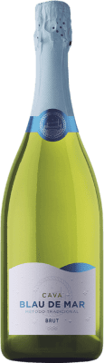 8,95 € Envio grátis | Espumante branco Blau de Mar Brut D.O. Cava Catalunha Espanha Garrafa 75 cl