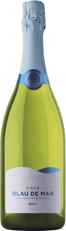8,95 € Envoi gratuit | Vin Mousseux Blanc Blau de Mar Brut D.O. Cava Catalogne Espagne Bouteille 75 cl