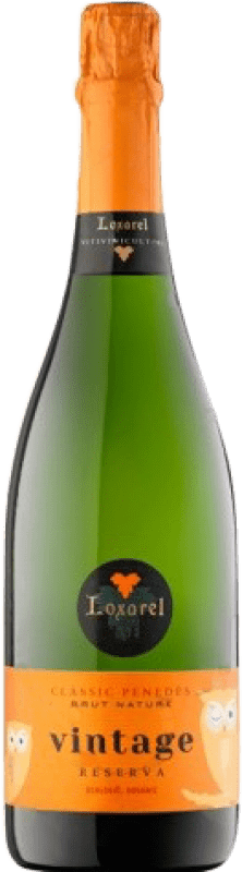 6,95 € Envio grátis | Espumante branco Loxarel Vintage Brut Nature Reserva D.O. Penedès Catalunha Espanha Macabeo, Xarel·lo, Chardonnay Meia Garrafa 37 cl