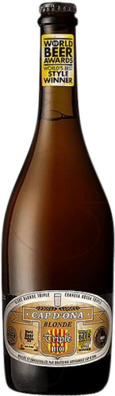 7,95 € Spedizione Gratuita | Birra Apats Cap d'Ona Blonde — Bionda, Triple Malt Francia Bio — Ecologico 75 cl