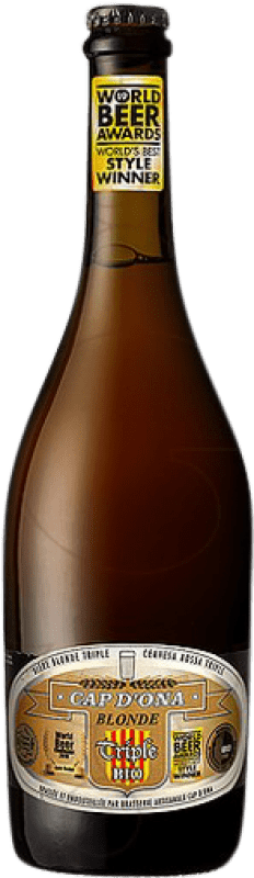 8,95 € Envio grátis | Cerveja Apats Cap d'Ona Blonde Triple Bio França Garrafa 75 cl