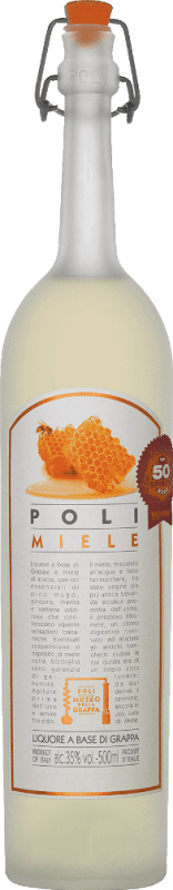 32,95 € Envio grátis | Aguardente Grappa Poli Miele Itália Garrafa Medium 50 cl