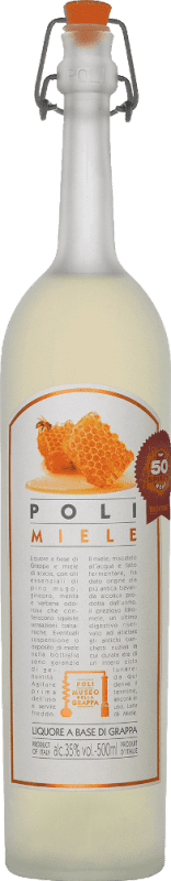 32,95 € Envoi gratuit | Grappa Poli Italie Bouteille Medium 50 cl Miele — Miel