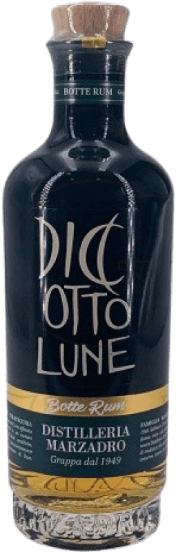 32,95 € Envío gratis | Grappa Marzadro Le Diciotto Lune Botte Rum Italia Botella 70 cl