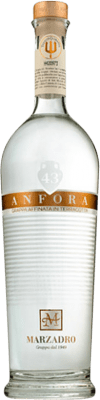 34,95 € Envío gratis | Grappa Marzadro Trentina Ánfora Italia 70 cl