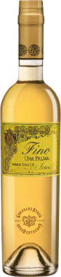 28,95 € Kostenloser Versand | Verstärkter Wein González Byass Tio Pepe Fino Una Palma D.O. Manzanilla-Sanlúcar de Barrameda Andalucía y Extremadura Spanien Palomino Fino Medium Flasche 50 cl
