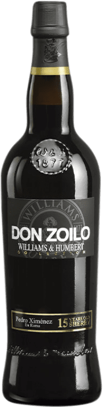 24,95 € Envio grátis | Vinho Generoso Fortificado Williams & Humbert Don Zoilo PX Fino en Rama — Não Filtrado D.O. Jerez-Xérès-Sherry Andalucía y Extremadura Espanha Pedro Ximénez 15 Anos Garrafa 75 cl