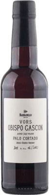 68,95 € Kostenloser Versand | Verstärkter Wein Lustau Barbadillo Obispo Gascón Palo Cortado VORS D.O. Jerez-Xérès-Sherry Andalusien Spanien 30 Jahre Halbe Flasche 37 cl