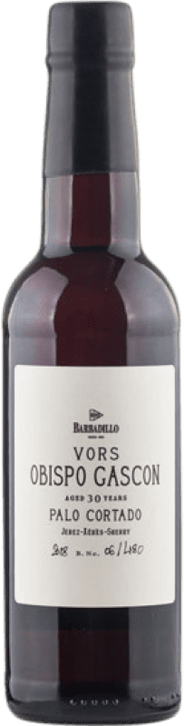 71,95 € 送料無料 | 酒精強化ワイン Barbadillo Obispo Gascón Palo Cortado VORS D.O. Jerez-Xérès-Sherry アンダルシア スペイン 30 年 ハーフボトル 37 cl